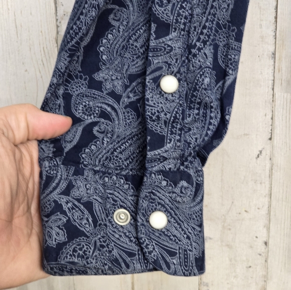 RAFTER C Pro Flex 45 Paisley Pearl Snap Western Shirt XL Cowboy - Picture 7 of 8